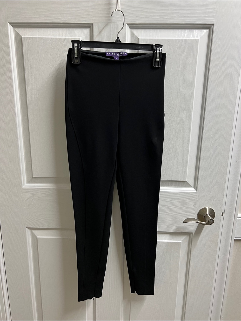 Ralph Lauren purple label pants women’s Black Slim Ponte size 4 inseam 27